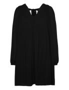 Vmcindy L/S Abk Dress Wvn Btq Kort Kjole Black Vero Moda