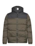 Jjetoby Puffer Hood Sn Fôret Jakke Khaki Green Jack & J S