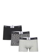 Trunk 3Pk Boksershorts Black Calvin Klein