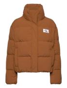 Down Soft Touch Label Puffer Fôret Jakke Brown Calvin Klein Jeans