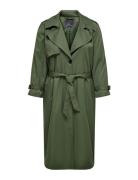 Carchloe Life Trenchcoat Single B.otw Trench Coat Kåpe Green ONLY Carm...