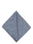 Paisley Silk Pocket Square Lommetørkle Navy Portia 1924