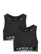 Nkfshort Top 2P Noos Night & Underwear Underwear Tops Black Name It