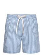 Stan Stripe Seersucker Swim Shorts Badeshorts Blue Les Deux