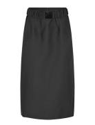 Elegance Long Skirt Langt Skjørt Grey Second Female