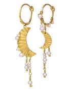 Esta Earring Øredobber Smykker Gold Maanesten