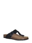 Women Slides Flate Sandaler Black Tamaris