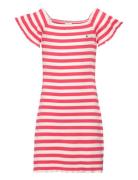 Off Shoulder Stripe Dress S/S Dresses & Skirts Dresses Casual Dresses ...