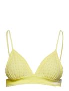 Tassie Soft Dot Bra Lingerie Bras & Tops Soft Bras Bralette Yellow Bec...