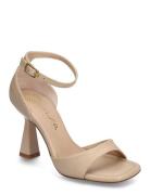 Safira24Ns Sandal Med Hæl Beige UNISA