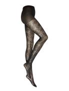 Tights 30 Den Spring Floral Lingerie Pantyhose & Leggings Black Lindex