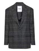 Allen - Wonderful Check Blazers Single Breasted Blazers Grey Day Birge...