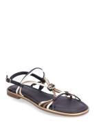 Women Sandals Flate Sandaler Blue Tamaris