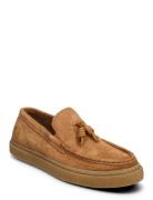 Dawson Tassel Loafer Hairy Sue Mokasiner Lave Sko Brown Fred Perry