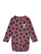 Hmldotty Body L/S Langermet Bodysuit Pink Hummel