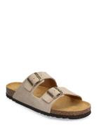 Sl Julien Suede Dark Beige Shoes Summer Shoes Sandals Beige Scholl