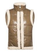 Teddy Vest Vests Padded Vests Brown Barbara Kristoffersen By Rosemunde