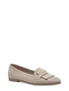 Women Slip-On Mokasiner Lave Sko Cream Tamaris