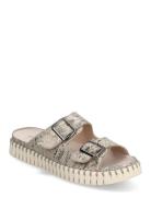 Sandal Flate Sandaler Grey Ilse Jacobsen