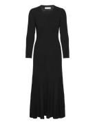 Sayasmine Dress 15171 Knelang Kjole Black Samsøe Samsøe