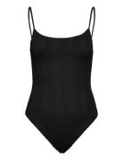 Textured Swimsuit Badedrakt Badetøy Black Mango