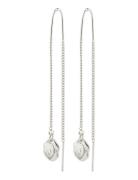 Jola Recycled Long Chain Earrings Øredobber Smykker Silver Pilgrim