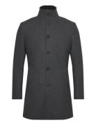 Bs Ontario Slim Fit Coat Ullfrakk Frakk Grey Bruun & Stengade