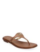 Jillian Thong Flate Sandaler Brown Michael Kors