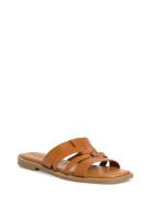 Women Slides Flate Sandaler Brown Tamaris