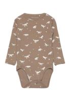 Body Langermet Bodysuit Beige Sofie Schnoor Baby And Kids