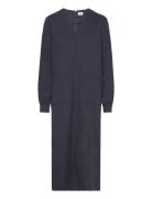 Soft Suiting Gweneth Dress Knelang Kjole Navy Mads Nørgaard