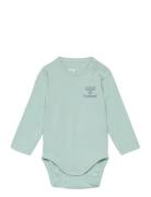 Hmlmino Body L/S Langermet Bodysuit Green Hummel