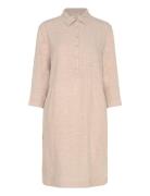 Fqlaluna-Dress Knelang Kjole Beige FREE/QUENT