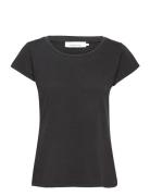 Liss Ss Gd 3174 Tops T-shirts & Tops Short-sleeved Black Samsøe Samsøe