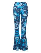 Trousers Bottoms Trousers Flared Blue Barbara Kristoffersen By Rosemun...