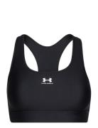 Ua Heatgear Mid Padless Sport Bras & Tops Sports Bras - All Black Unde...