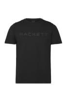 Essential Tee Tops T-shirts Short-sleeved Black Hackett London