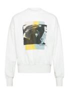 Multi Layered Photo Crew Neck Tops Sweat-shirts & Hoodies Sweat-shirts...