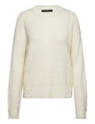 Vmvada Ls O-Neck Pullover Bf Tops Knitwear Jumpers White Vero Moda