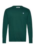 Mel Longsleeve Gots Gots Tops T-shirts Long-sleeved Green Double A By ...