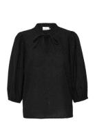 Kaalexies Blouse Tops Blouses Long-sleeved Black Kaffe