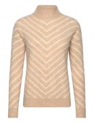 Sc-Nessie Stripe Tops Knitwear Jumpers Beige Soyaconcept