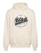 Gant Usa Hoodie Tops Sweat-shirts & Hoodies Hoodies Cream GANT