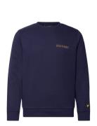 Collegiate Sweatshirt Tops Sweat-shirts & Hoodies Sweat-shirts Navy Ly...