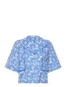 Liam Tops Blouses Short-sleeved Blue SUNCOO Paris