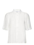 Mstalmie Short Sleeve Shirt Tops Shirts Short-sleeved White Minus