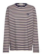 Tasaraita Men Ls Tops T-shirts Long-sleeved Beige Marimekko