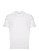 Mercerised Slim-Fit T-Shirt Tops T-shirts Short-sleeved White Mango