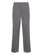 Straight-Fit Flecked Trousers Bottoms Trousers Straight Leg Grey Mango