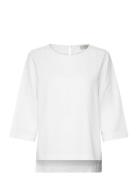 Fqlava-Blouse Tops Blouses Short-sleeved White FREE/QUENT